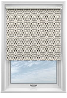 Emily Bond Hawthorn, Indigo - Twist&Fit Roller Blind